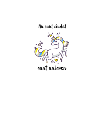 Nu sunt ciudat - sunt unicorn model gri pe tricou