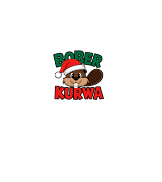 Bober kurwa xmas model alb pe tricou