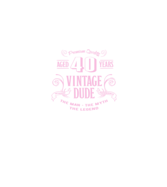 Vintage Dude - 40 model verde pe tricou