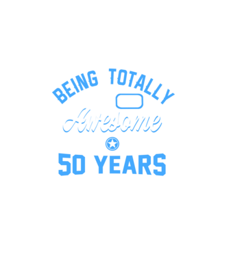 Being totally awesome 50 model alb pe tricou