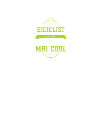 sunt biciclist, la fel ca toți ceilalți, dar mult mai cool model negru pe tricou