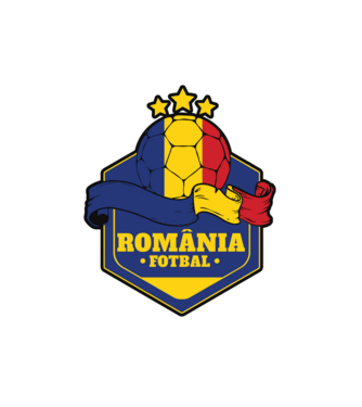 România Fotbal model alb pe tricou