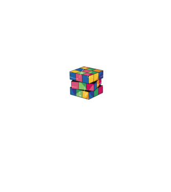 Rubik cube what part model albastru jeanși pe tricou