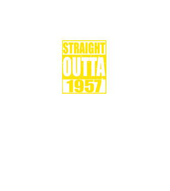 Straight Outta - 1957 model roșu pe tricou