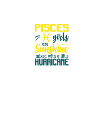 Sunshine with Hurricane PISCES model negru pe tricou