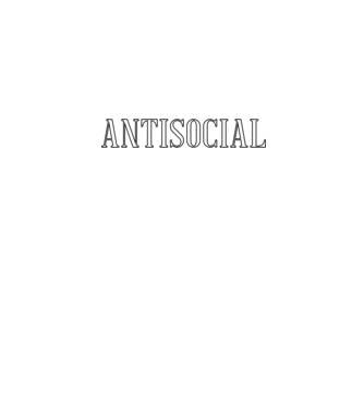 Antisocial model albastru jeanși pe tricou