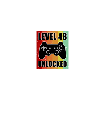 level 48 unlocked retro gamer model albastru jeanși pe tricou