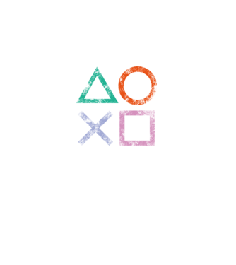 PlayStation icon model negru pe tricou