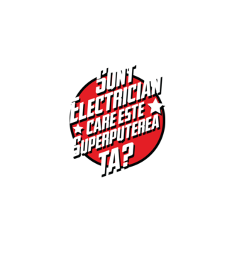 sunt electrician, care este superputerea ta? model albastru închis pe tricou
