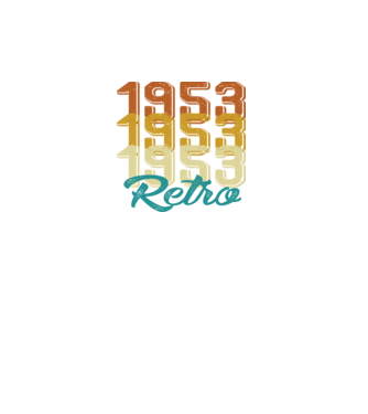 Retro 1953 model turcoaz pe tricou