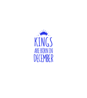 Kings are born in - December model roșu pe tricou