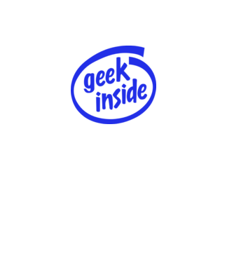 Geek inside model albastru deschis pe tricou