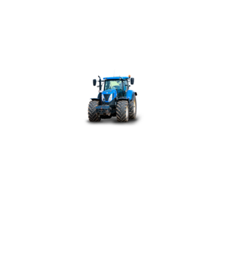 TRACTOR model alb pe tricou