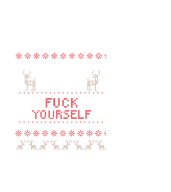 Merry go fuck yourself model alb pe tricou