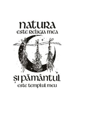 Natura este religia mea model albastru deschis pe tricou