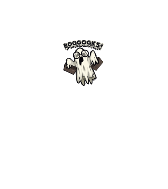 Spooky boookworm model negru pe tricou