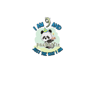 PANDASTIC 9 model alb pe tricou