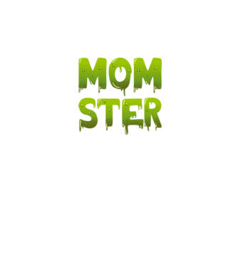 Momster model negru pe tricou