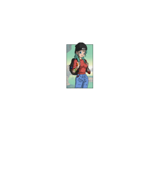 dragon ball bulma model negru pe tricou