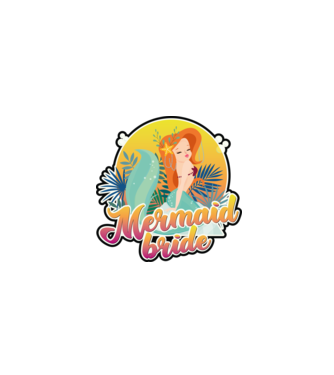 Mermaid bride hawaii model alb pe tricou