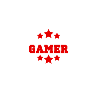 Natural born gamer model negru pe tricou
