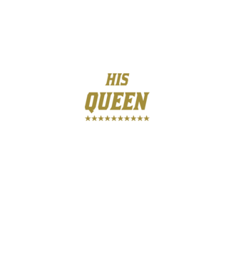 His Queen model negru pe tricou