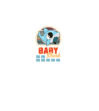 BabyBOY shark model negru pe tricou