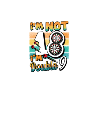 Darts Birthday 18 years old model negru pe tricou