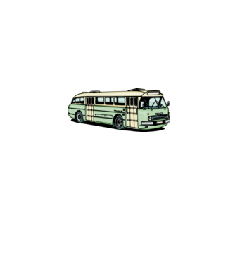 Autobuze model gri pe tricou