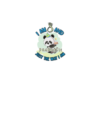 PANDASTIC 8 model alb pe tricou