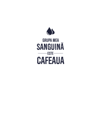 Grupa mea sanguină este cafeaua model gri pe tricou