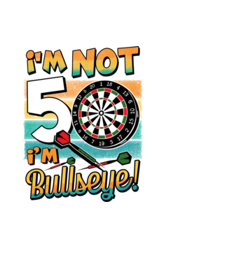 Darts Birthday 50 years old model negru pe tricou