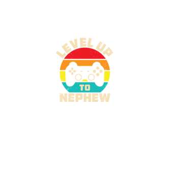 Level Up Nephew model negru pe tricou