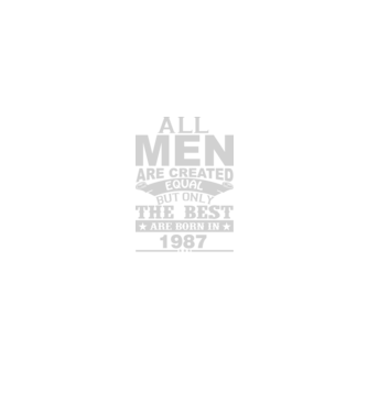 All men are created - 1987 model negru pe tricou