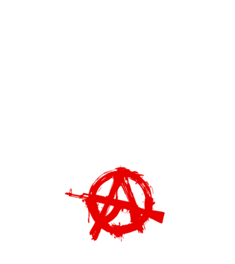 Akanarchy model negru pe tricou