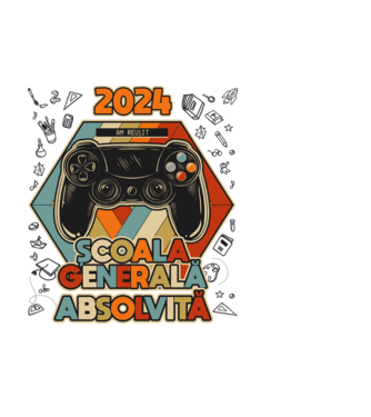 școala generală școala generală model alb pe tricou