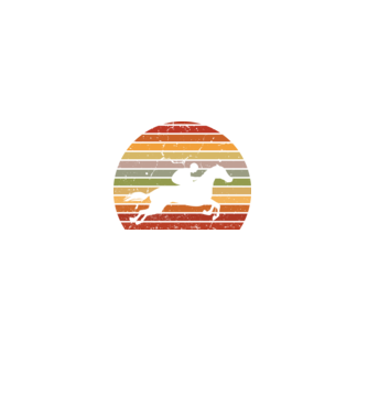 horse race model negru pe tricou