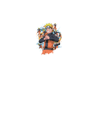 NARUTO model negru pe tricou