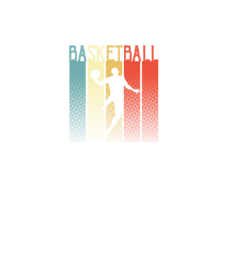 basketball vintage model negru pe tricou