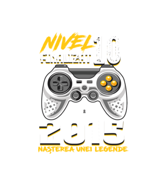 Nivel Finalizat 10 model alb pe tricou