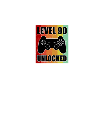 Level 90 unlocked retro gamer model negru pe tricou