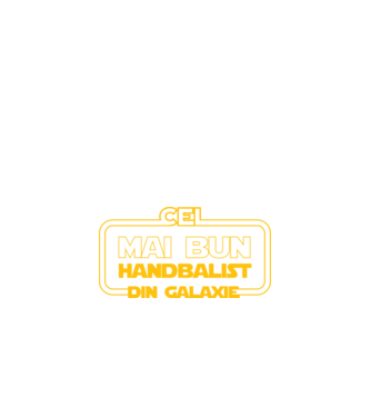 Cel mai bun handbalist din galaxie model negru pe tricou