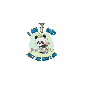 PANDASTIC 7 model alb pe tricou