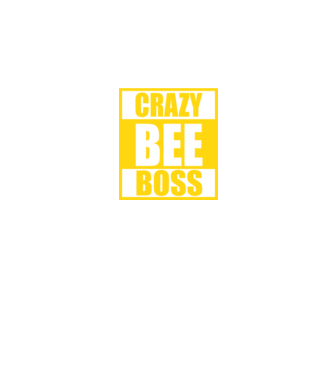 Crazy bee boss model negru pe tricou