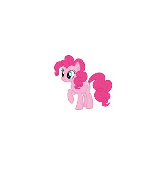 Pinkie Pie model liliachiu pe tricou