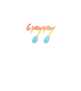 Retro Birthday 1977 model negru pe tricou
