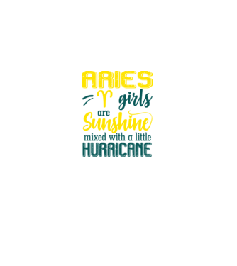 Sunshine with Hurricane ARIES model negru pe tricou