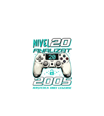 Nivel finalizat 20 2005 model negru pe tricou