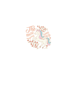 The most magical unicorn 1989 model alb pe tricou