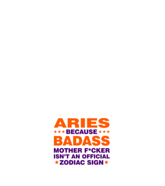 Badass zodiac ARIES model negru pe tricou